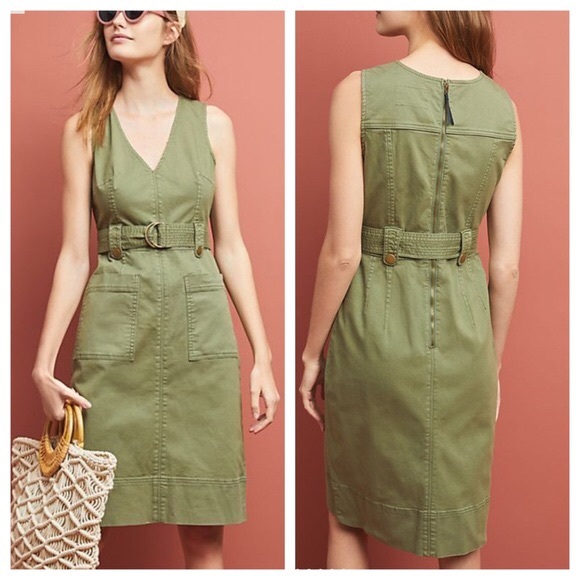 Anthropologie Dresses & Skirts - NWOT Anthropologie Maeve Green Utility Dress